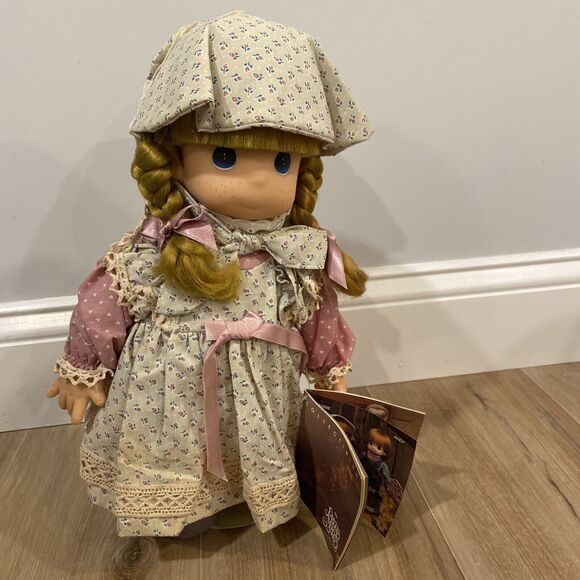 PRECIOUS MOMENTS DOLL 16" Annie 1992 OZARK MOUNTAIN With Stand & Tags - Picture 1 of 10